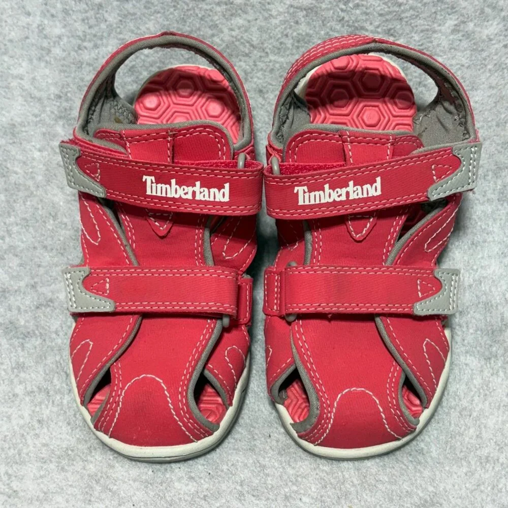 Timberland Sandals Little Kid 13 Pink Adventure Seeker Closed Toe